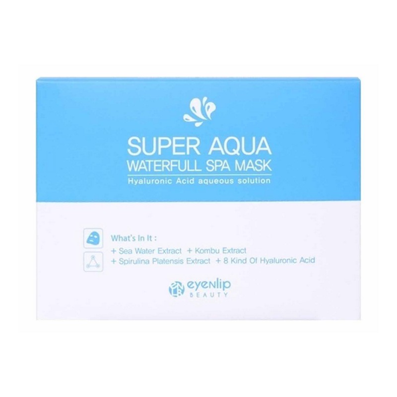 Eyenlip Super Aqua Waterfull Spa Mask - Увлажняющая маска для лица с морской водой, 25 мл.