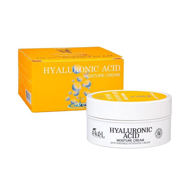 EKEL Hyaluronic Acid Moisture Cream - Увлажняющий крем с экстрактом гиалуроновой кислоты, 100 гр.