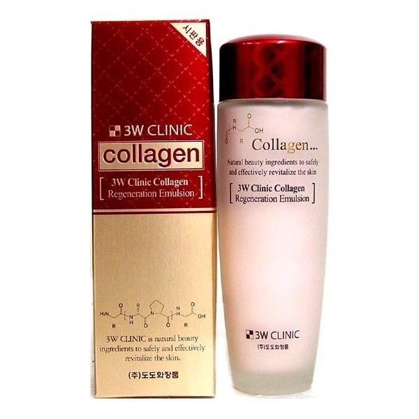 3W CLINIC Collagen Regeneration Emulsion - Эмульсия для лица с коллагеном, 150 мл.