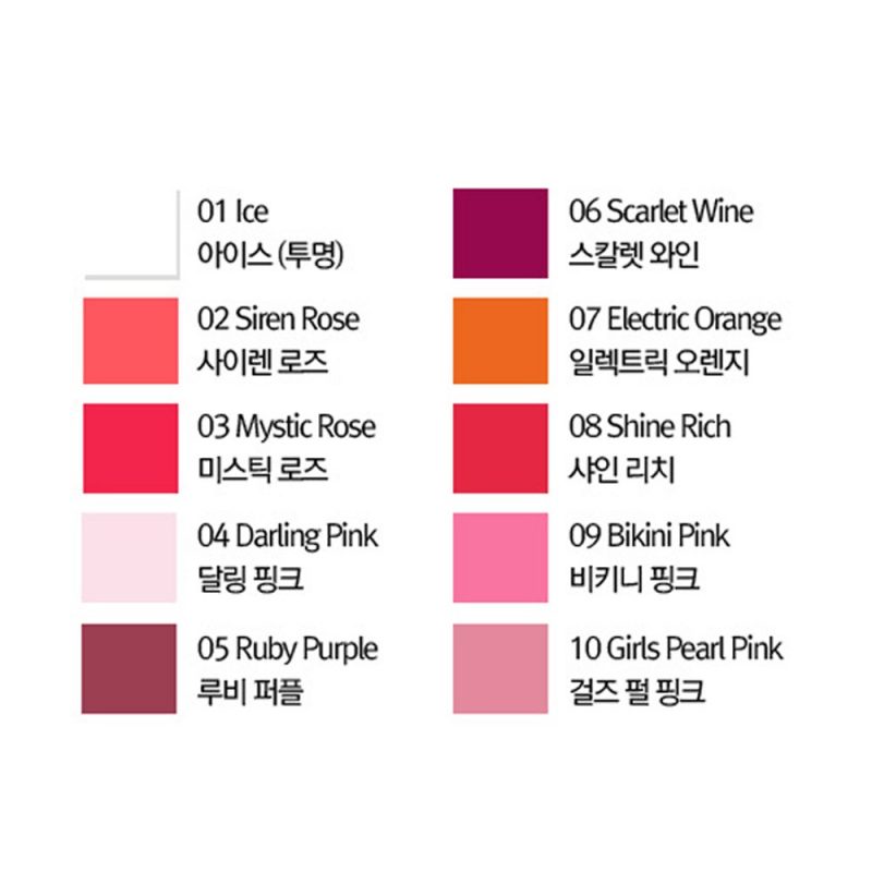 3W CLINIC Aqua Matte Lip Gloss №10 Girls Pearl Pink - Матовый увлажняющий блеск для губ №10 Жемчужно-розовый, 6.5 гр.