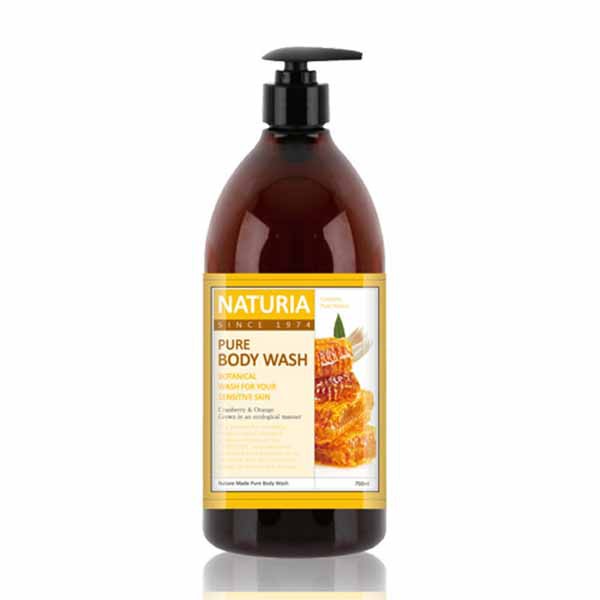 NATURIA Pure Body Wash Honey & White Lily - Гель для душа МЕД/ЛИЛИЯ, 750 мл.