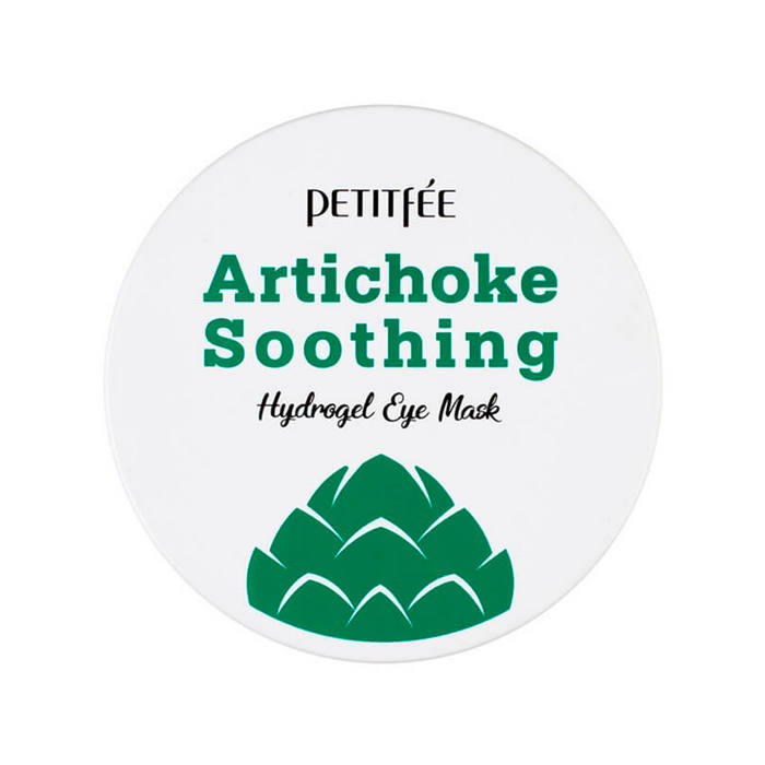 Petitfee Artichoke Soothing Hydrogel Eye Mask - Противоотёчные гидрогелевые патчи с артишоком, 60 шт.