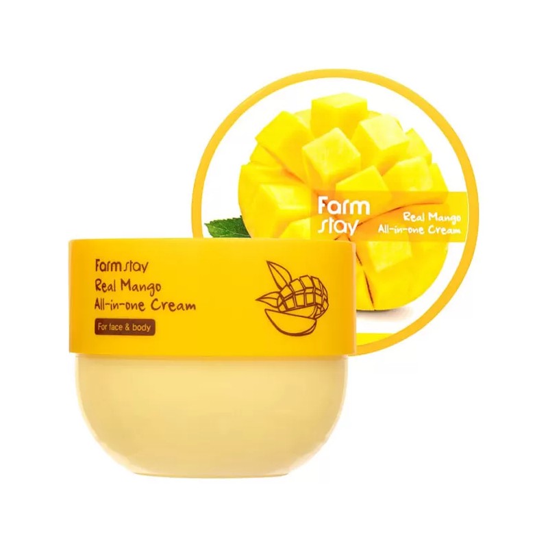FarmStay Real Mango All-in-one Cream - Крем многофункциональный с экстрактом манго, 300 мл.