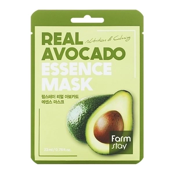 FarmStay Real Avocado Essence Mask - Тканевая маска для лица Авокадо, 23 мл.