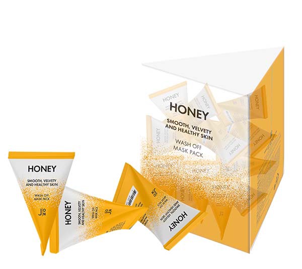 J:ON Honey Smooth Velvety and Healthy Skin Wash Off Mask Pack - Маска для лица МЕД, 5 гр.