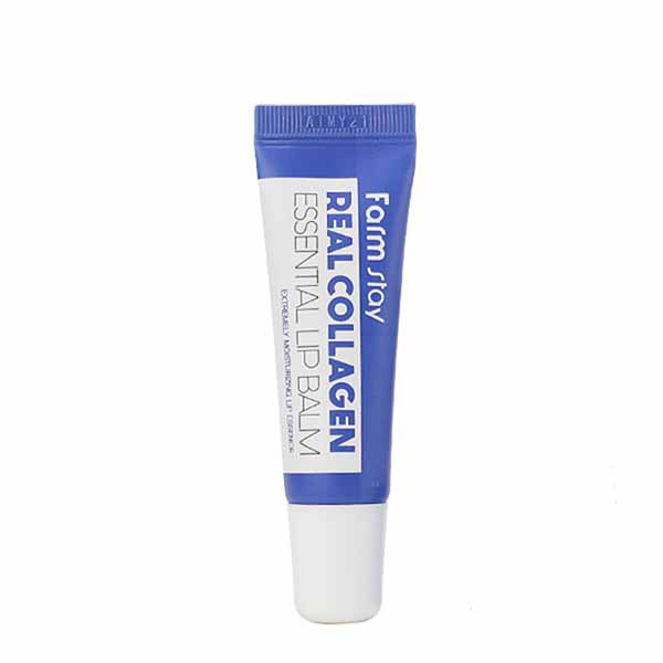 FarmStay Real Collagen Essential Lip Balm - Увлажняющий бальзам для губ с коллагеном, 10 мл.