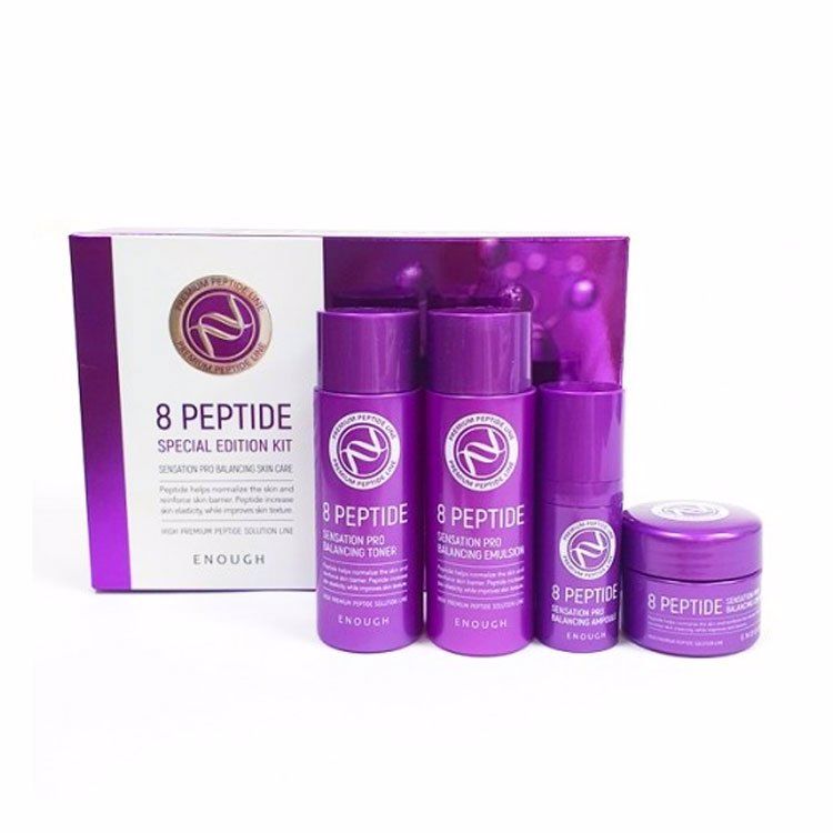 ENOUGH Premium 8 Peptide Special Edition Kit 4 Set - Набор для лица с пептидами (55мл+55мл+10мл+20мл)