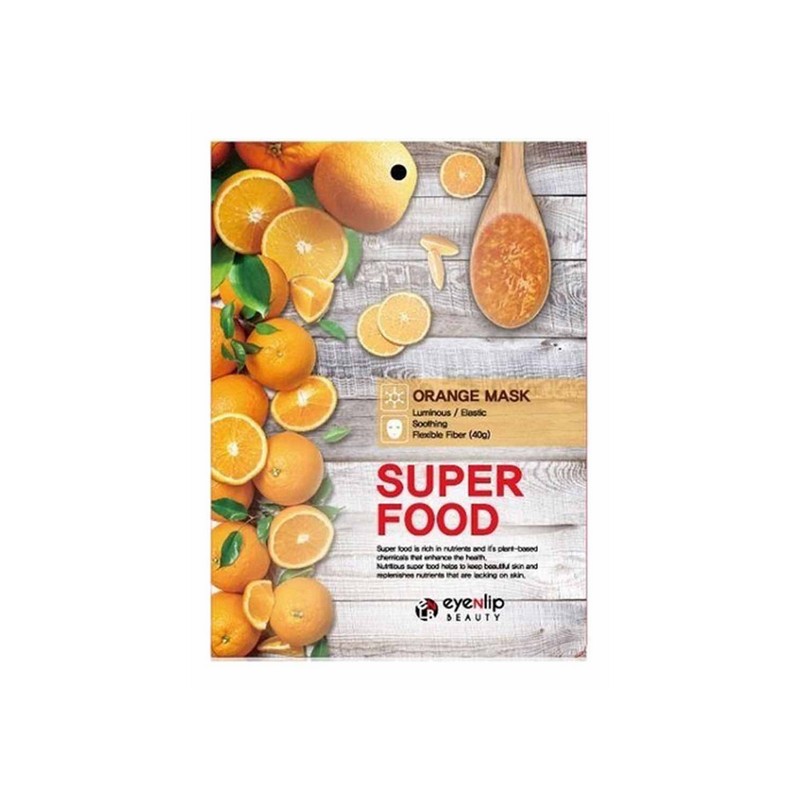 Eyenlip Super Food Orange Mask - Тканевая маска для лица витаминная, 23 мл.