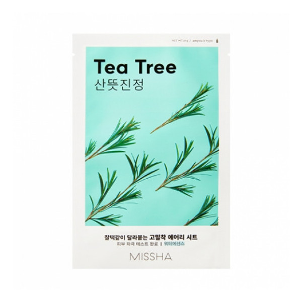MISSHA Airy Fit Sheet Mask Tea Tree - Маска для лица с экстрактом чайного дерева, 19 гр.
