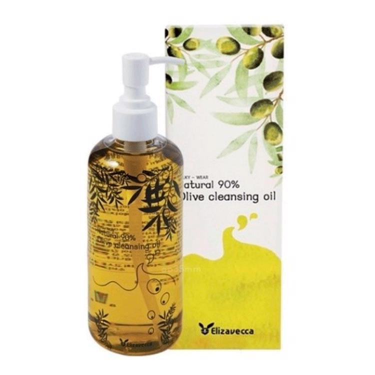 Elizavecca Natural 90% Olive Cleansing Oil - Гидрофильное масло с натуральным маслом оливы, 300 мл.