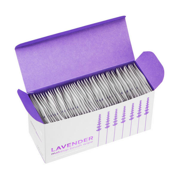 Manly PRO Очищающие салфетки для кистей Lavender, 50 шт.