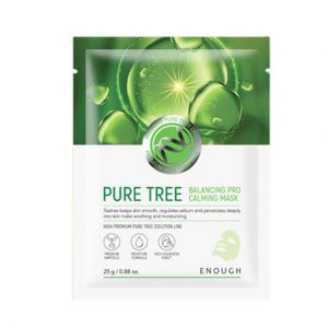 ENOUGH Pack Pure Tree Balancing Pro Calming Mask - Успокаивающая тканевая маска с экстрактом чайного дерева, 25 гр.