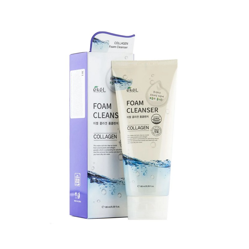 EKEL Collagen Foam Cleanser - Пенка для умывания с коллагеном, 180 мл.