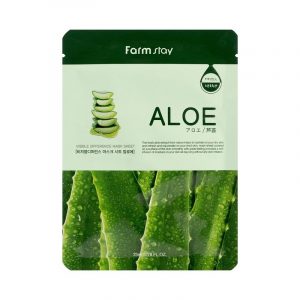 FarmStay Visible Difference Mask Sheet Aloe – Тканевая маска для лица с экстрактом алоэ, 23 мл.