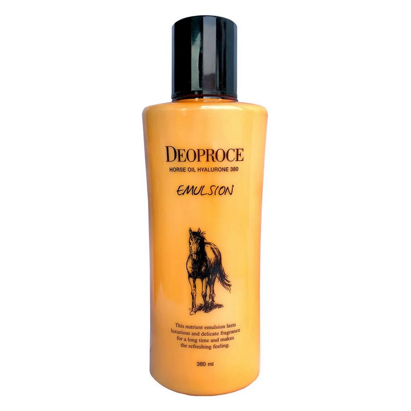 Deoproce Horse Oil Hyalurone Emulsion - Эмульсия для лица, 380 мл.