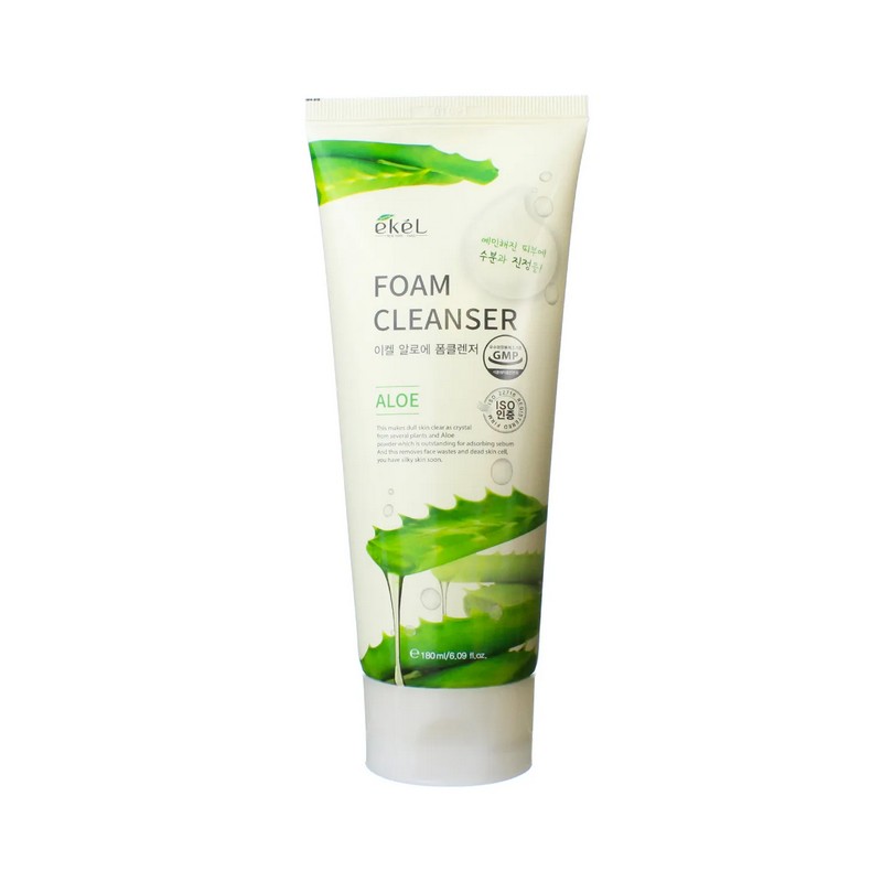 EKEL Aloe Foam Cleanser - Пенка для умывания с экстрактом алоэ, 180 мл.