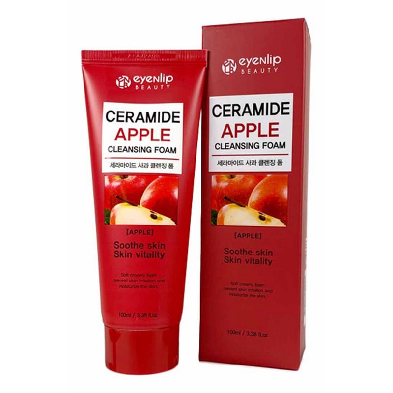 Eyenlip Ceramide Apple Cleansing Foam - Пенка для умывания с экстрактом яблока, 100 мл.