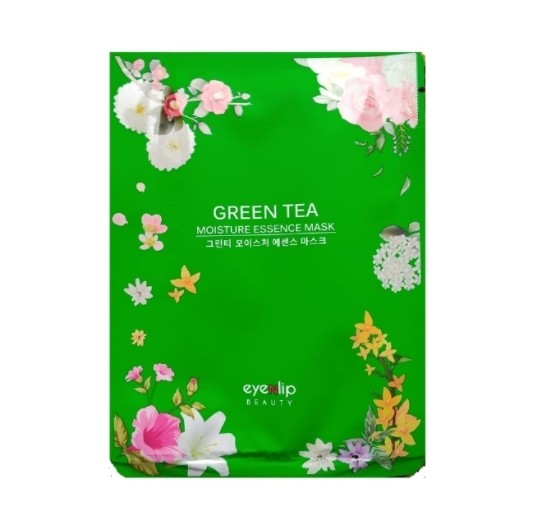 Eyenlip Green Tea Moisture Essence Mask - Тканевая маска для лица с экстрактом зеленого чая, 25 мл.