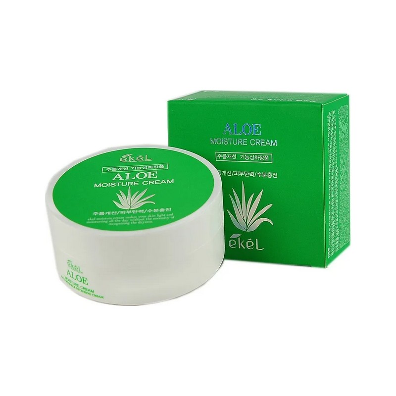EKEL Aloe Moisture Cream - Увлажняющий крем с экстрактом алоэ, 100 гр.