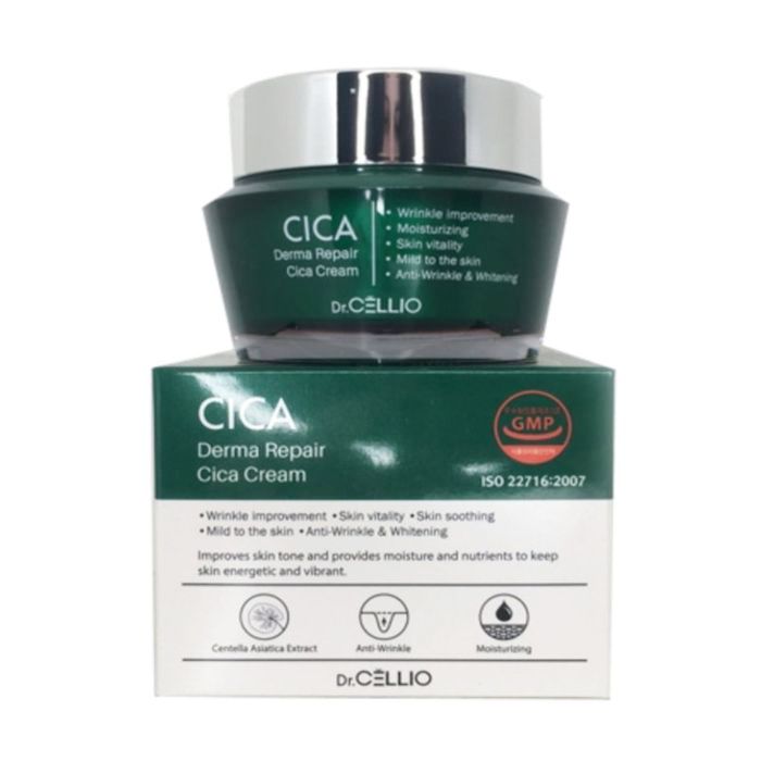 Dr.Cellio Derma Repair Cica Cream - Крем для лица восстанавливающий с центеллой азиатской, 50 мл.