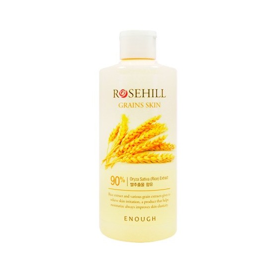 ENOUGH Rosehill Grains Skin - Тонер для лица с рисом и центеллой азиатской, 300 мл.