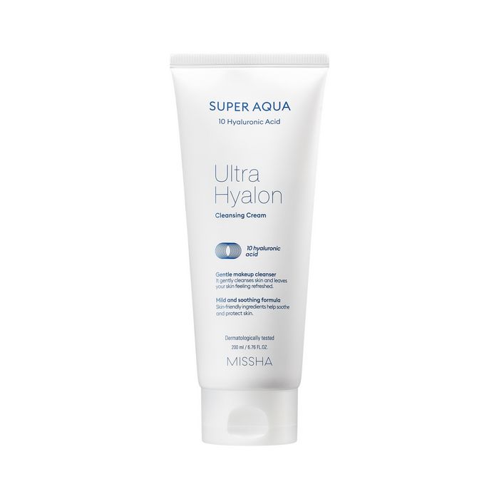 MISSHA Super Aqua Ultra Hyalron Cleansing Cream - Очищающий крем для лица, 200 мл.