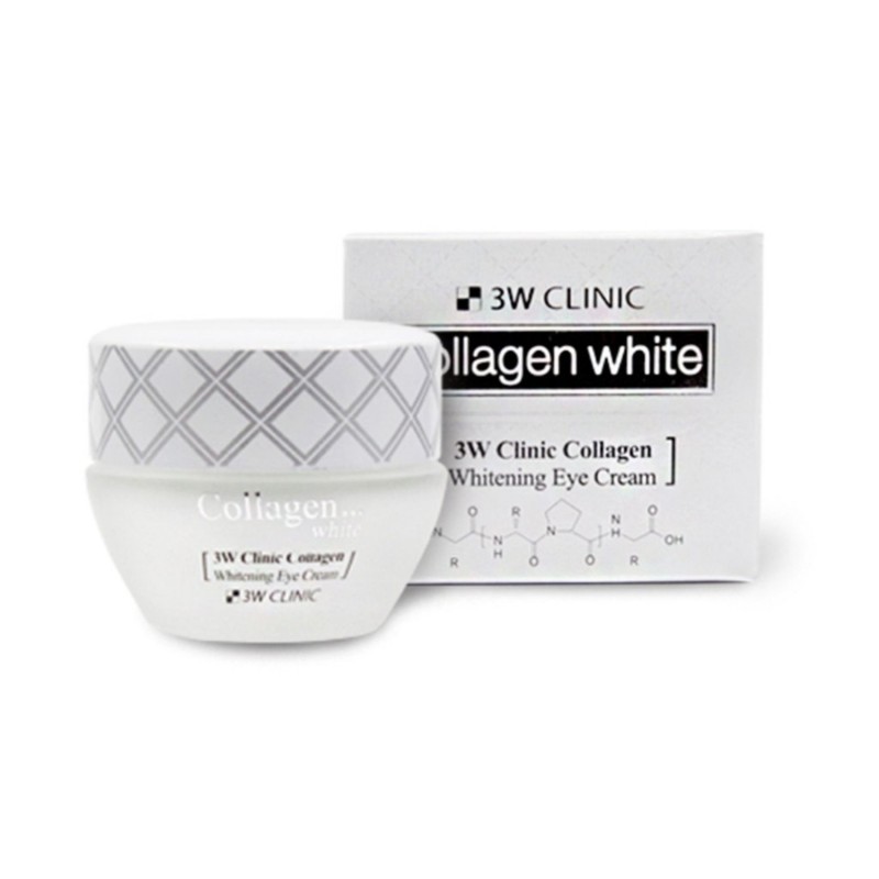 3W CLINIC Collagen Whitening Eye Cream – Крем для век с коллагеном с осветляющим эффектом, 35 мл.