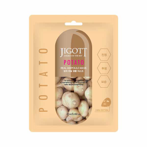 JIGOTT POTATO Real Ampoule Mask - Тканевая маска для лица КАРТОФЕЛЬ, 27 мл.