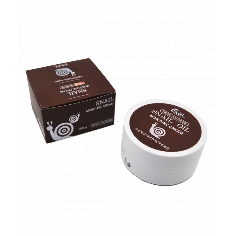 EKEL Snail Moisture Cream - Увлажняющий крем с муцином улитки, 100 гр.