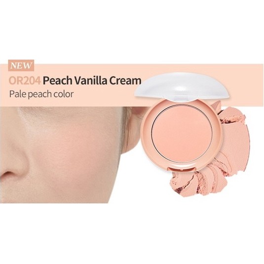 ETUDE HOUSE Lovely Cookie Blusher #OR204 Peach Vanilla Cream - Однотонные румяна, 4 г.
