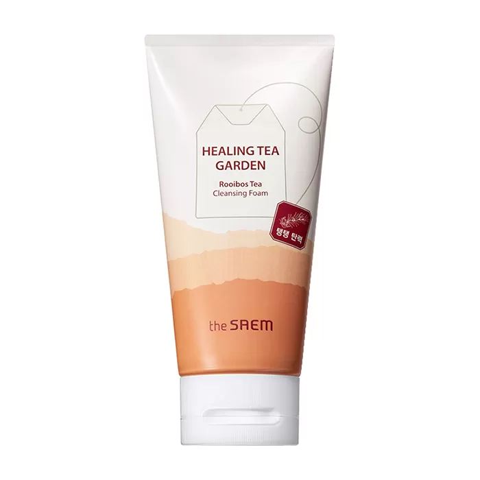 The Saem Healing Tea Garden Rooibos Tea Cleansing Foam - Пенка для умывания с экстрактом чая ройбуш, 150 мл.