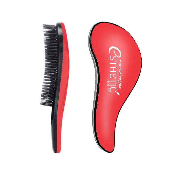ESTHETIC HOUSE Hair Brush For Easy Comb - Расческа для легкого расчесывания волос пластик красная, 18х7см.