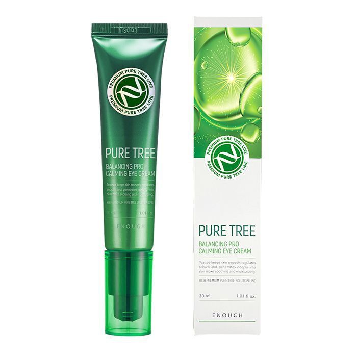 ENOUGH Premium Pure Tree Balancing Pro Calming Eye Cream - Крем для кожи вокруг глаз c экстрактом чайного дерева, 30 мл.