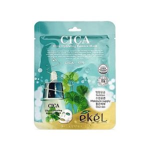 EKEL Cica Ultra Hydrating Essence Mask - Тканевая маска для лица с экстрактом центеллы, 25 мл.