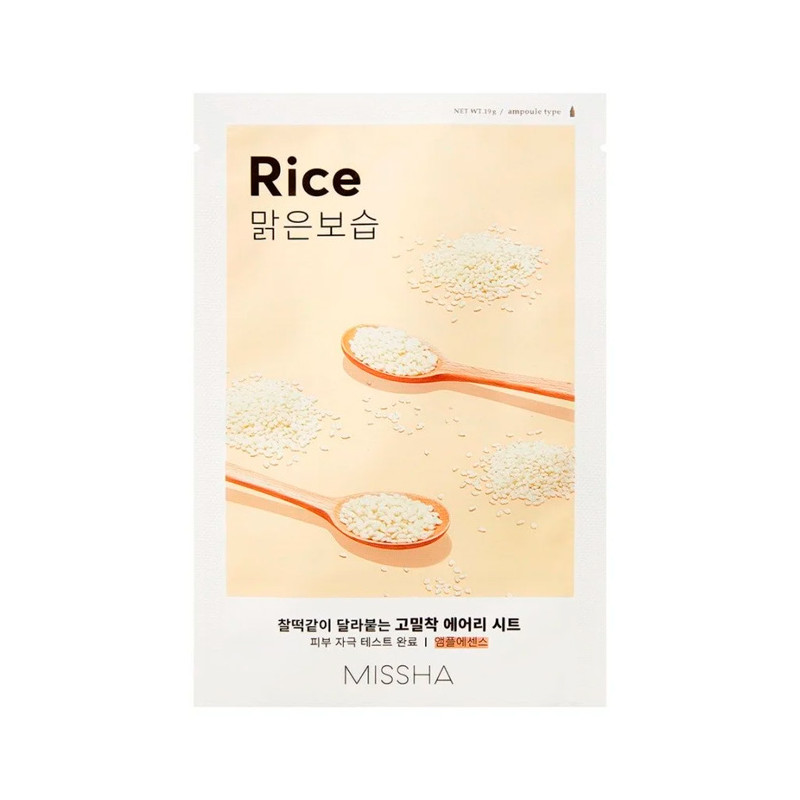 MISSHA Airy Fit Sheet Mask Rice - Маска для лица с рисом, 19 гр.