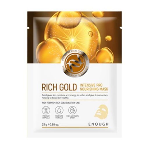 ENOUGH Rich Gold Intensive Pro Nourishing Mask - Тканевая маска с золотом, 25 гр.