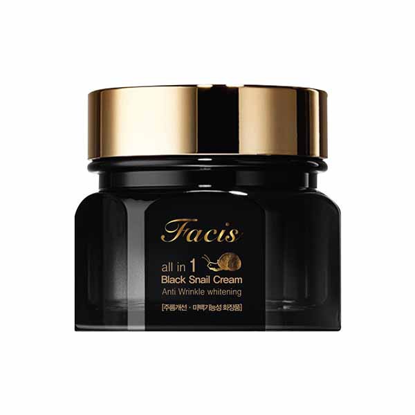 Facis All-In-One Black Snail Cream - Крем для лица МУЦИН УЛИТКИ, 100 мл.