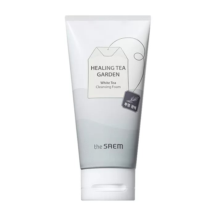 The Saem Healing Garden Tea White Tea Cleansing Foam - Пенка для умывания с белым чаем, 150 мл.