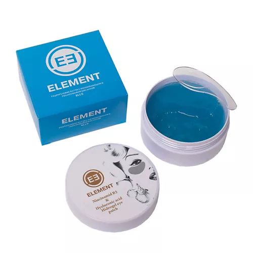 ELEMENT Blue Гидрогелевые патчи для глаз Ниацинамид и Гиалуроновая кислота, 60 шт.