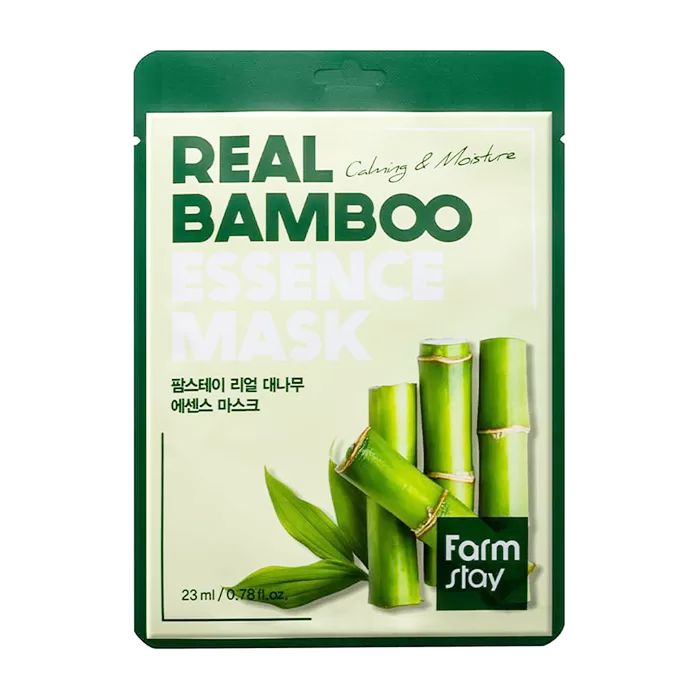FarmStay Real Bamboo Essence Mask - Тканевая маска для лица с экстрактом бамбука, 23 мл.