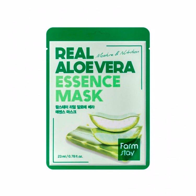 FarmStay Real Aloe Vera Essence Mask – Тканевая маска для лица с экстрактом алоэ, 23 мл.