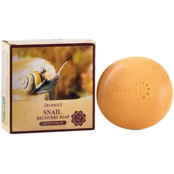 DEOPROCE Snail Recovery Soap - Мыло с муцином улитки, 100 гр.