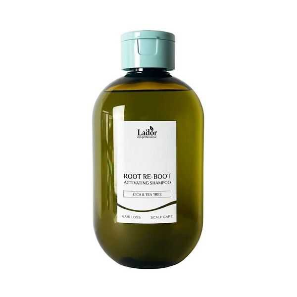 La'dor Root Re-Boot Purifying Shampoo Cica&Tea Tree - Шампунь против выпадения волос для жирной и проблемной кожи головы, 300 мл.