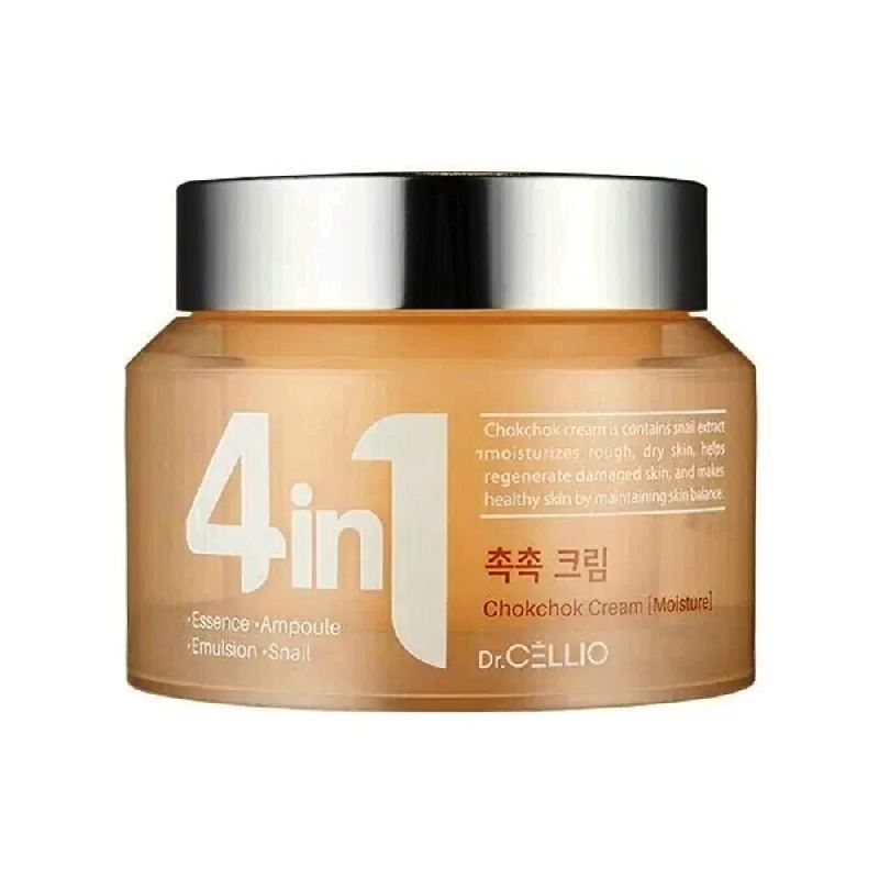 Dr.Cellio G50 4 IN 1 Chokchok Cream (Snail) - Крем для лица с муцином улитки, 70 мл.