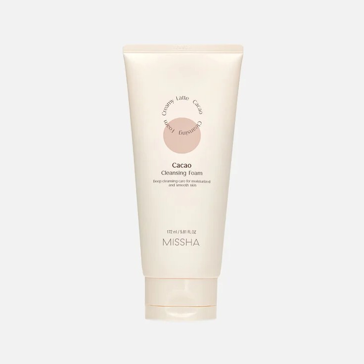 MISSHA Creamy Latte Cacao Cleansing Foam - Очищающая пенка для лица на основе какао-бобов, 172 мл.